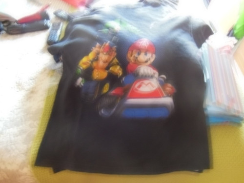 Nintendo Super Mario Polera Talla L