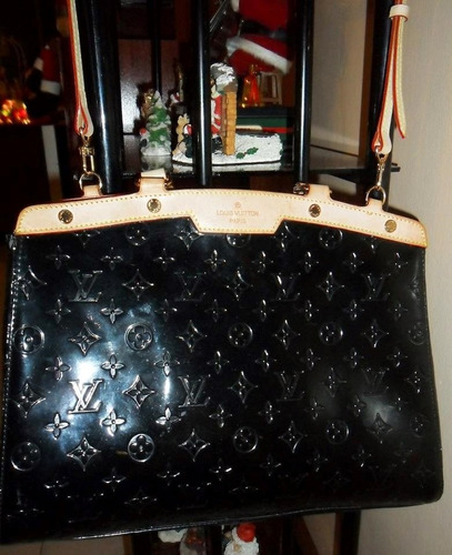 Bella Cartera Louis Vuitton Original Patente Y Cuero