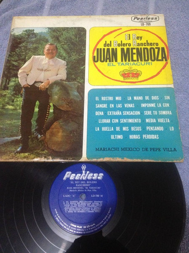 Rancheras Juan Mendoza El Rey Del Bolero Ranchero Disco Vini