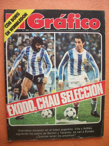 El Grafico 3066 11/7/1978 Exodo Chau Seleccion Borg Envios