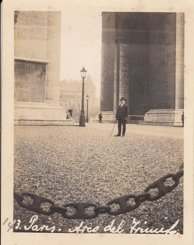 Antigua Fotografia Francia Paris Arco Del Triunfo (Usado)