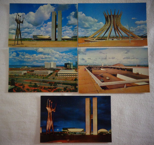 Cartão Postal Brasilia Lote 5 Unidades