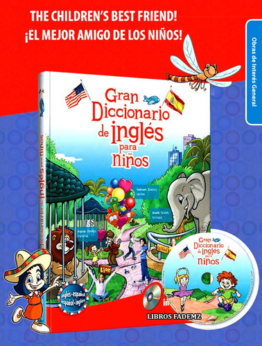 Libro Gran Diccionario De Inglés Para Niños + Cd