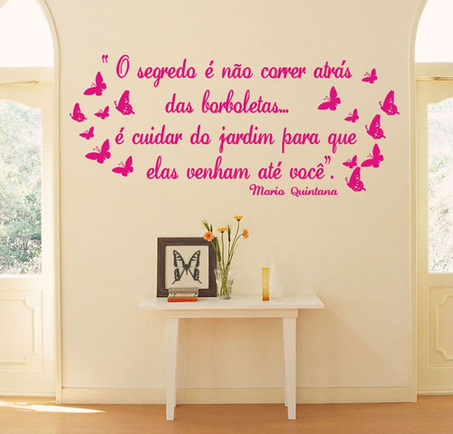 Adesivos Decorativos De Parede Frases, Borboletas, Mãe, Bebe