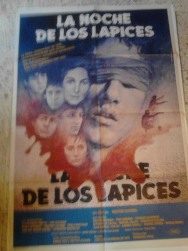 Afiche La Noche De Los Lapices (1986)