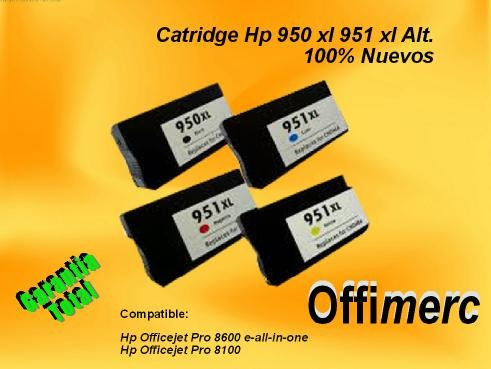 Catridge  950-951 Xl Alternativo. Officejet Garantia