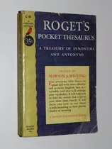 Comprar Roget's Pocket Thesaurus - Synonyms & Antonyms
