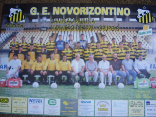 Poster Novorizontino Campeão Paulista 1ª Divisão Grupo B 93