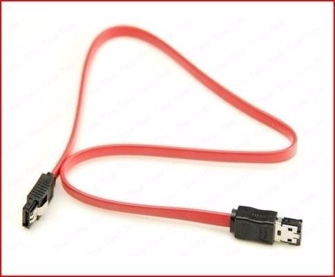 Cq Cable Sata A Esata Rojo Pc Disco Duro Serial Ata