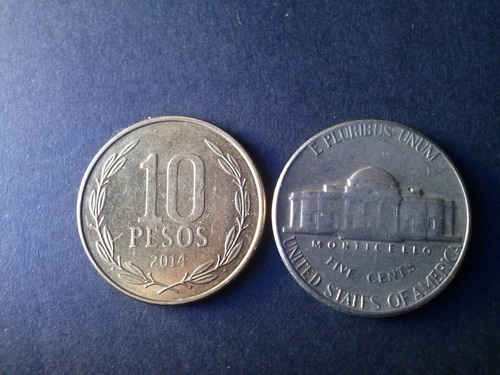 Moneda Estados Unidos Five Cents Níquel 1969 Ceca D (c37)