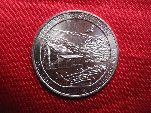 Usa 1/4 Dollar 2014 Great Smoky Mountains