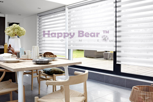 Imagen 1 de 6 de Cortinas Modernas Blackout Sheer Elegance Romanas