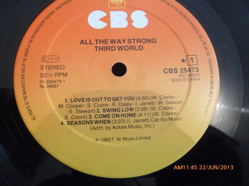 Vinilo Lp Third World All The Way Strong (xx589 (Usado)