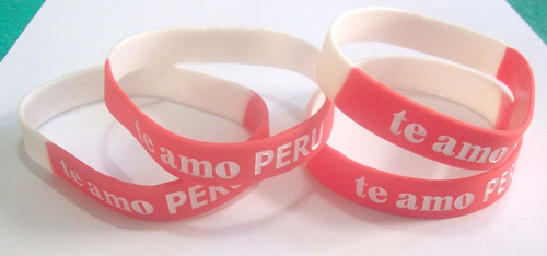 Pulseras Silicona Te Amo Peru