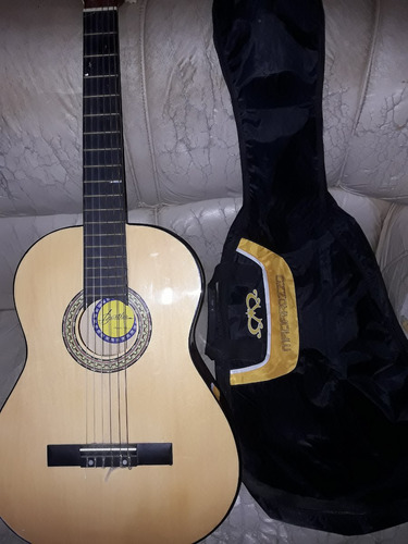Guitarra Criolla Para Zurdos Con Funda Y Púa De Regalo 