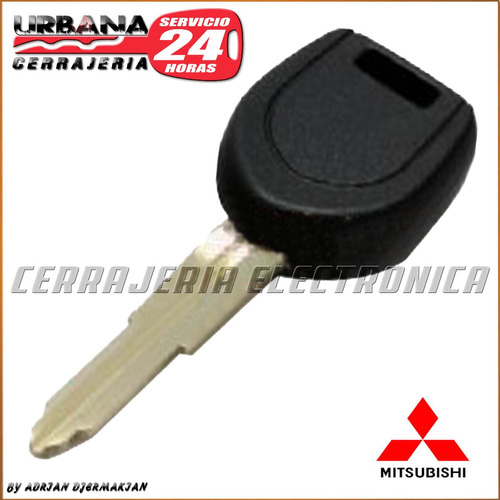 Llave Codificada Chip Mitsubishi Lancer Cerrajeria Urbana