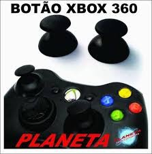 Botões Analógicos Black Xbox 360  Original Novo - Par