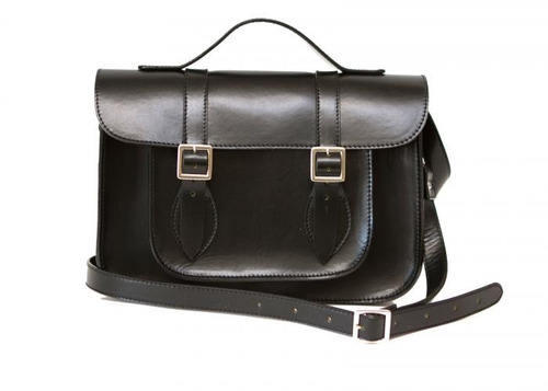 Bolsa Piel Original Moda Mujer Satchel Negro