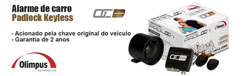 Alarme Automotivo Olimpus Padlock Br 212 Keyless