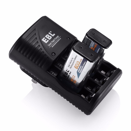 Cargador Ebl 9v Aa Aaa New In B O X 3 En 1