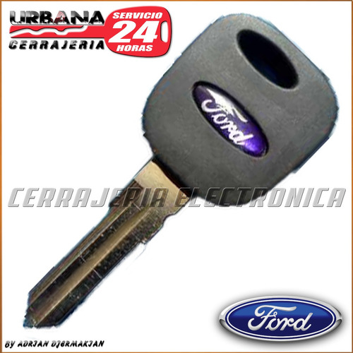 Llave Codificada Con Chip Ford Cerrajeria Urbana