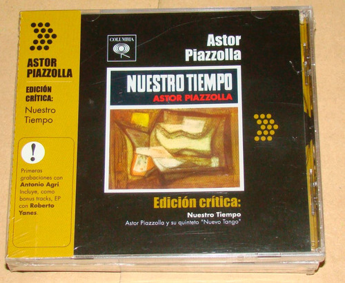 Astor Piazzolla Nuestro Tiempo Cd Nuevo Sellado / Kktus