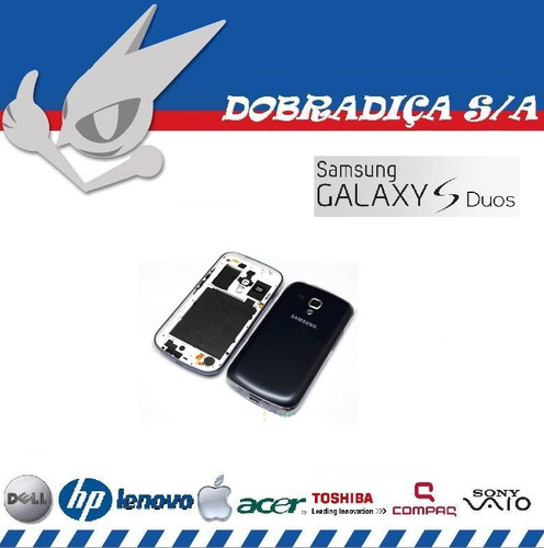 Tampa Bateria Aro Friso Intermediário Galaxy S Duos S7562 Pr
