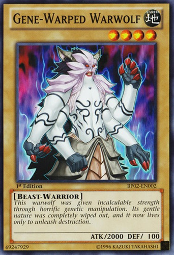 Yu-gi-oh Gene-warped Warwolf - Common