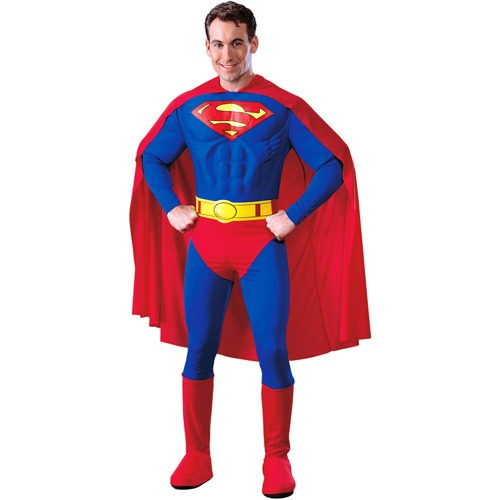 Disfraz Para Adulto Superman Musculoso Talla Única-
