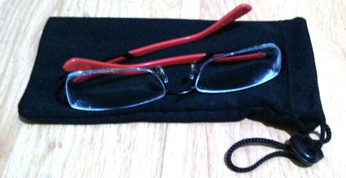 Bolsa Case Flanela Proteção Hp 12c Óculos Canetas Estojo