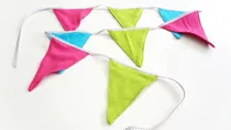 Comprar Banderines Guirnaldas De Tela Decoracion Eventos Cumpleaños