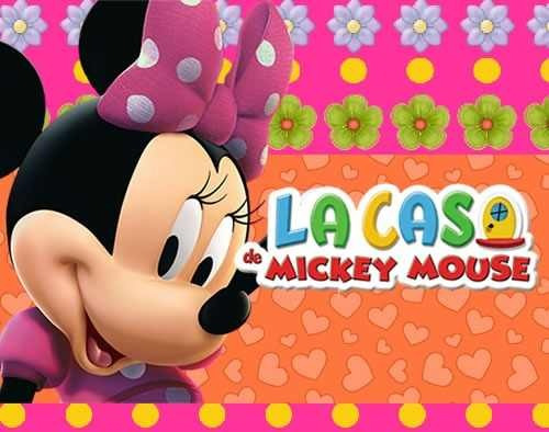 Kit Imprimible Minnie Rosa De La Casa De Mickey Mouse