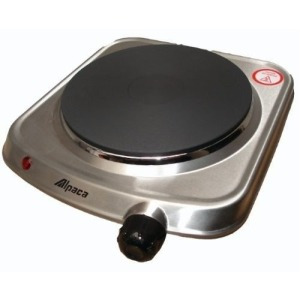 Imagen 2 de 3 de Anafe Electrico 1 Hornalla Alpaca Steel Cocina Acero Inox