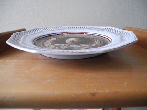 Plato De Porcelana Aleman Del Kaiser Con Propaganda 1914