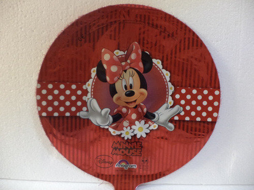 Minnie Mouse Globos Metálicos 10 Pz Fiestas 9 Pulgadas Rojo