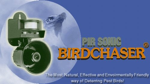 Birdchaser Ahuyentador Repelente Sonico Pajaros Palomas