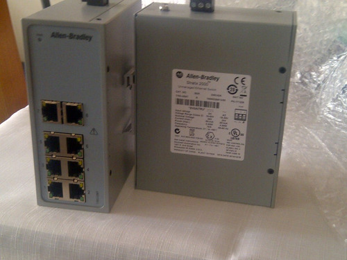 Imagen 1 de 6 de Switch Industrial Rj45 Ethernet Allen Bradley Stratix 2000