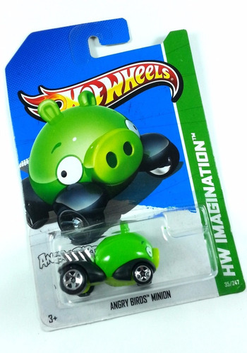 Angry Birds Minion- Carrito Hot Wheels - Hw Imagination