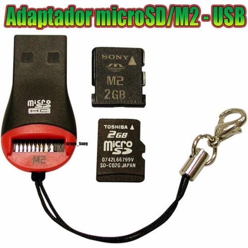 Lector Usb Grabador Memoria Micro Sd M2 A Usb N95 Juank