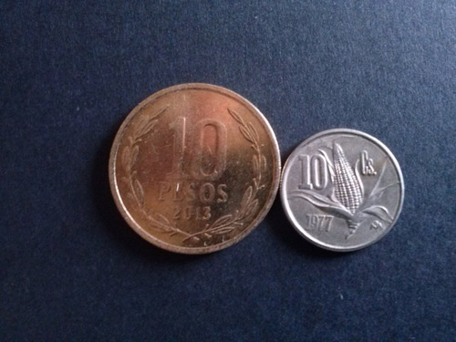 Moneda México 10 Centavos 1977 Níquel (c34)