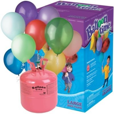 Cilindro Gas Helio Inflado Globos Balloon Time Original Usa