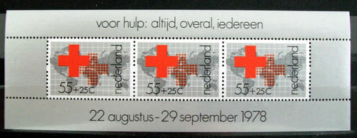 Países Bajos, Bloque Sc B547a Cruz Roja 1978 Mint L6003