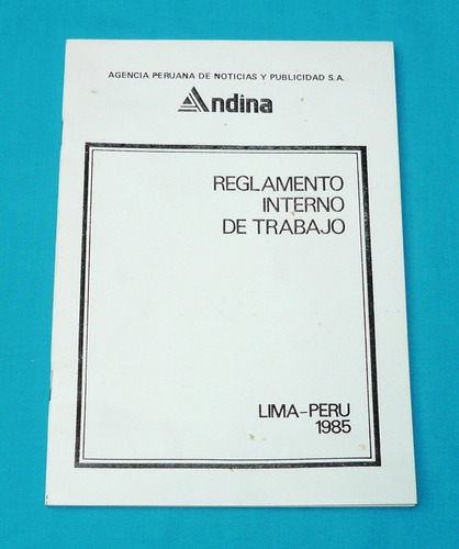 Agencia Peruana De Noticias Y Publicidad Andina Edición 1985