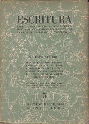 Uruguay Generacion Del 45 Revista Cultural Escritura 5 1948