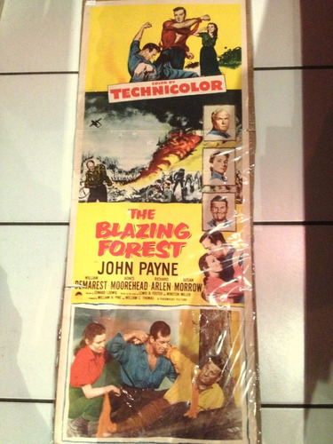 Cartel O Afiche De Cine Antiguo Johnn Payne Aprox 1950