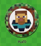 Platos Cartón X 8 Und.  Minecraft