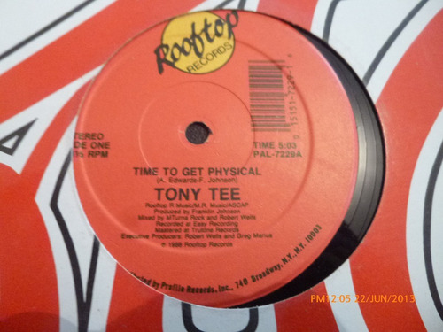 Vinilo Maxi Single Tony Tee Time To Get Physical (u270