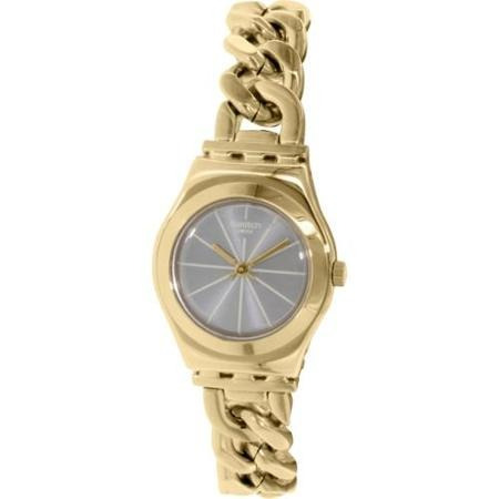 Reloj Swatch Para Mujer Ysg139 Ironía Dorado Correa De