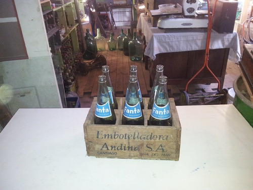 Botellas De Fanta De 750  Mas Caja Andina  Coleccionable