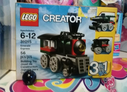 Tren Expreso Esmeralda 3 En 1, Lego Creator, 31015